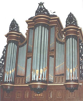 Het Kruse orgel in Groede.