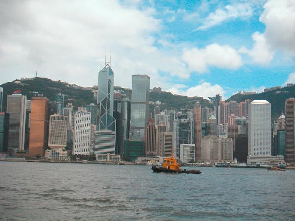 Hong Kong - skyline overdag - uitzicht Hong Kong Island
