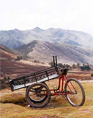 Een typisch Peruviaans vervoermiddel.