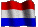 waving flag with Dutch colours-wapperende Nederlandse vlag