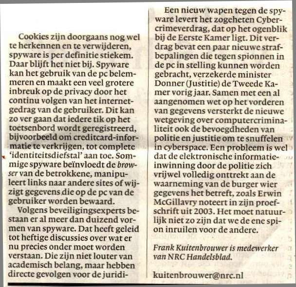 spion in de pc - deel 2