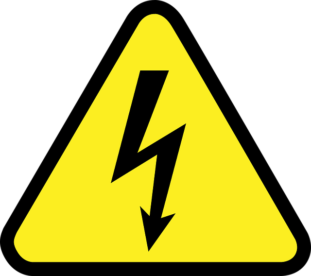Waarschuwingsbord voor elektriciteit