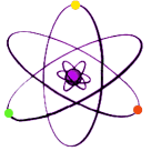  atom (based on Niels Bohr's model) 
