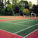  Tennis courts: acrylic and polyurethane textured colour coatings 