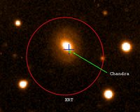GRB 050724 waargenomen door Chandra satelliet