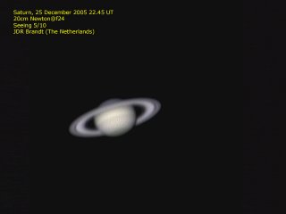 Saturnus met haar ringen