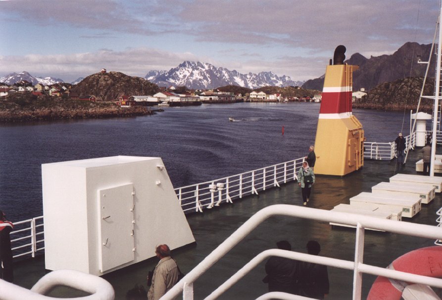 Op de veerboot naar de Lofoten