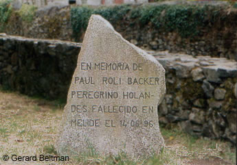 Monument voor Paul Backer in Melide