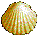 Schelp, het symbool van de pelgrimage naar Santiago