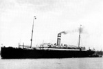 De 'Rijndam', waarmee Jan Mheenbeek in 1911 en 1912 naar Amerika vertrok, met dank aan de oplettende en attente lezers Gerrit en Wil.