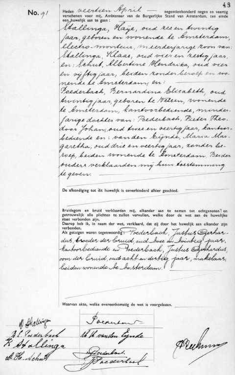 Bernardina Elisabeth Poederbach 1949