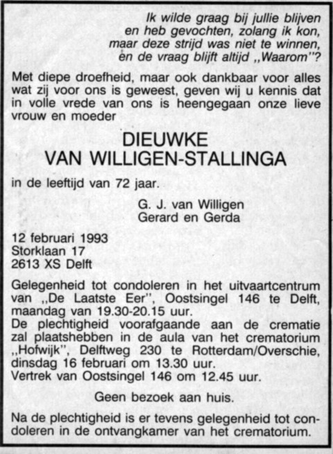 Dieuwke Stallinga 1993