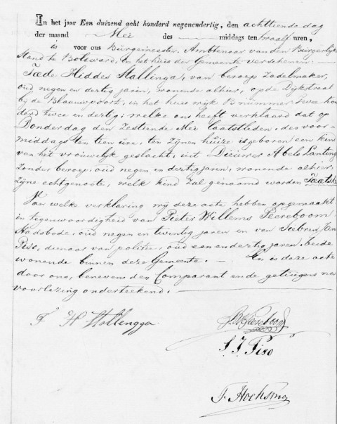 Taetske Stallinga 1839