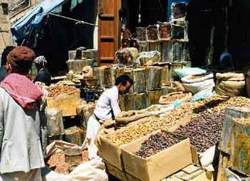 Dadelverkoper op de souq.