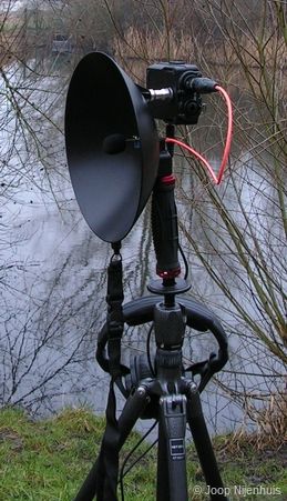 De Birdmic met recorder in het veld