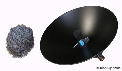 Birdmic schotel met microfoon en soft windkap