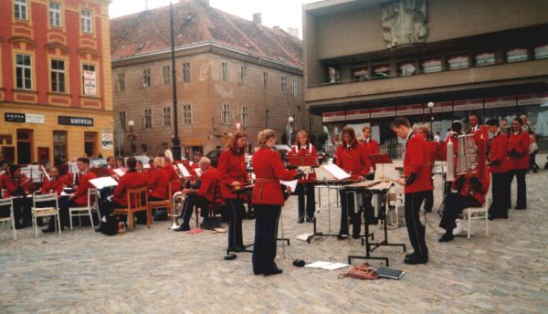 Concert op de markt van Znojmo
