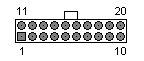 20 PIN MOLEX 39-01-2200