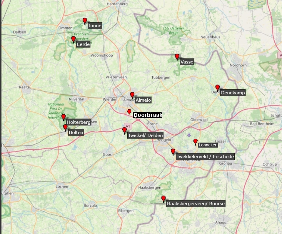 hotspots kaart