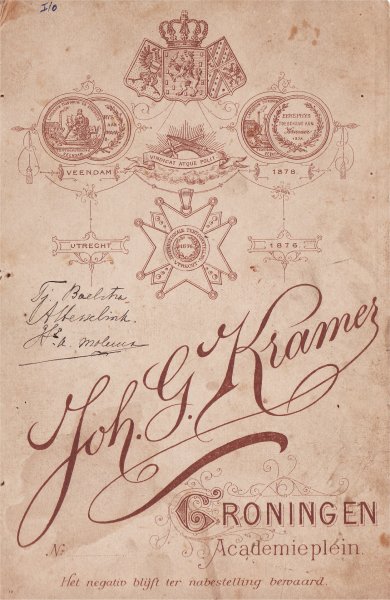 achterkant foto met handtekening van o.a. H.A. Molema
