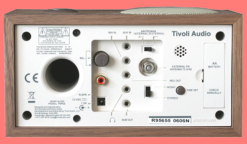 Tivoli Model Three back