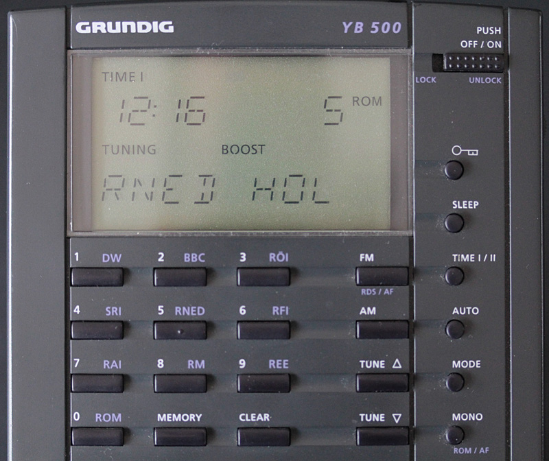 Grundig Yachtboy 500 display