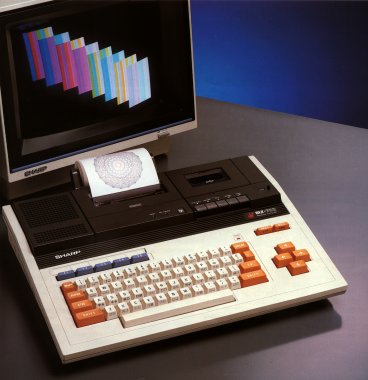 Picture of the MZ-700. No, it didn't come with the monitor!