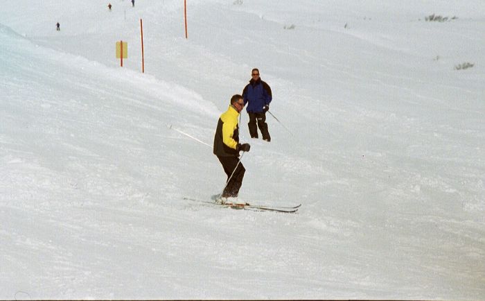 Sjaak op de ski's