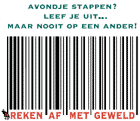 Download de reclamespot "Reken af met geweld.mpg"...  klik met rechter muisknop en selecteer "Doel opslaan als..." [5,2 MB]
