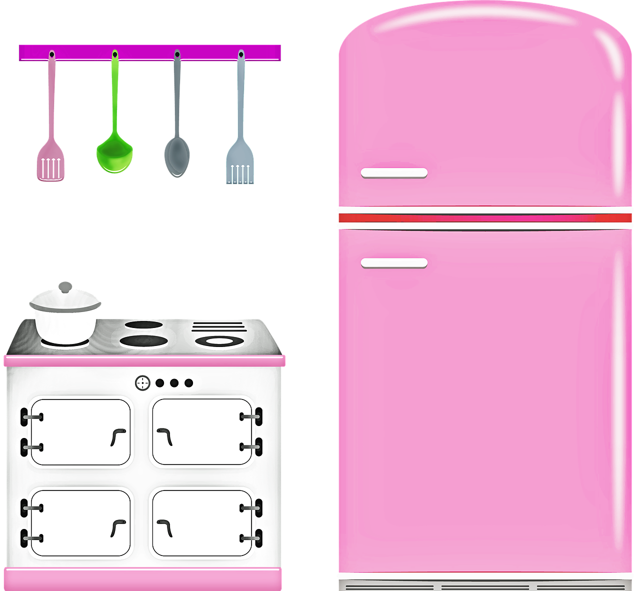 Combinatie van kooktoestel en diepvries koelkast combinatie