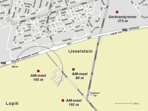  Kaart zenders Lopik-IJsselstein 