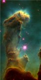  Gas and dust inside M16 (Eagle Nebula) (Hubble space telescope) 