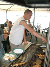 Wiebe, een ervaren BBQ-er.