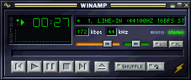 winamp shortcut linein